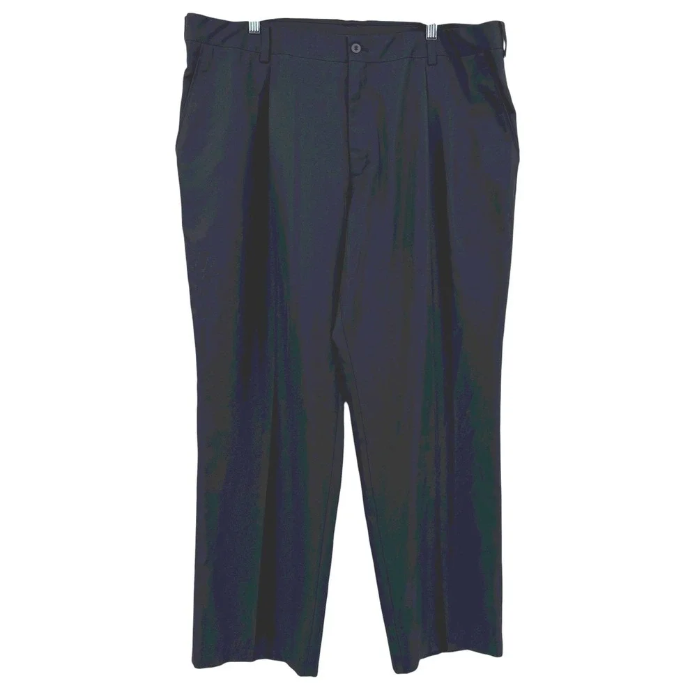 Nike Golf‎ Mens 42x32 Black Dress Pants Flat Front Performance Athletic